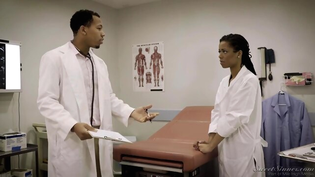 cunnilingus Ebony Gorgeous Nurse Hot Porn Story brunette deepthroat